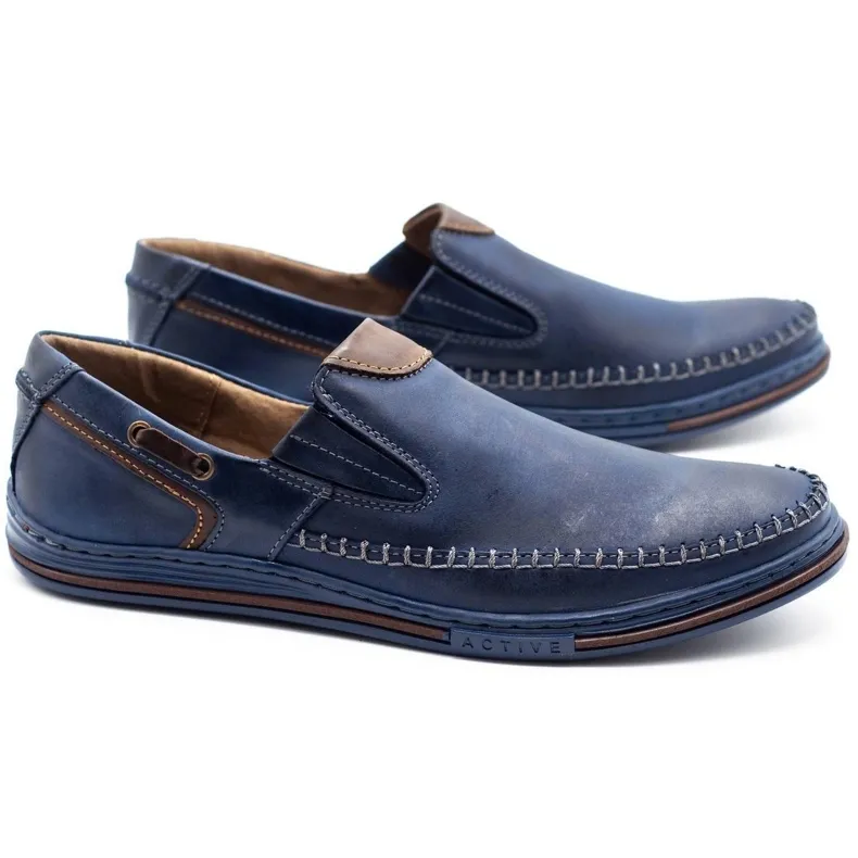 Polbut Herenschoenen loafers 09 marineblauw