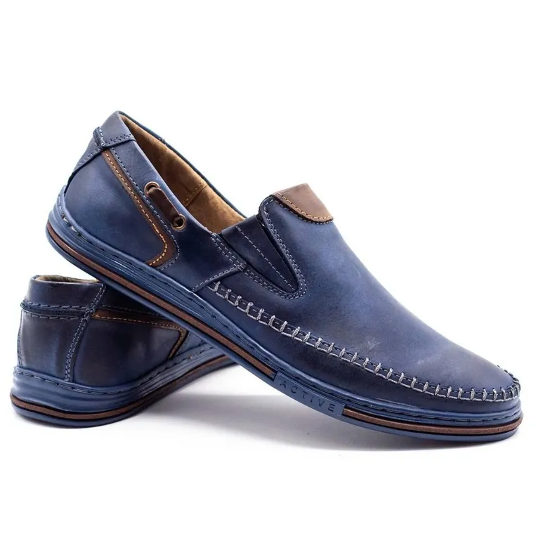 Polbut Herenschoenen loafers 09 marineblauw