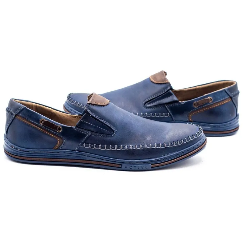 Polbut Herenschoenen loafers 09 marineblauw