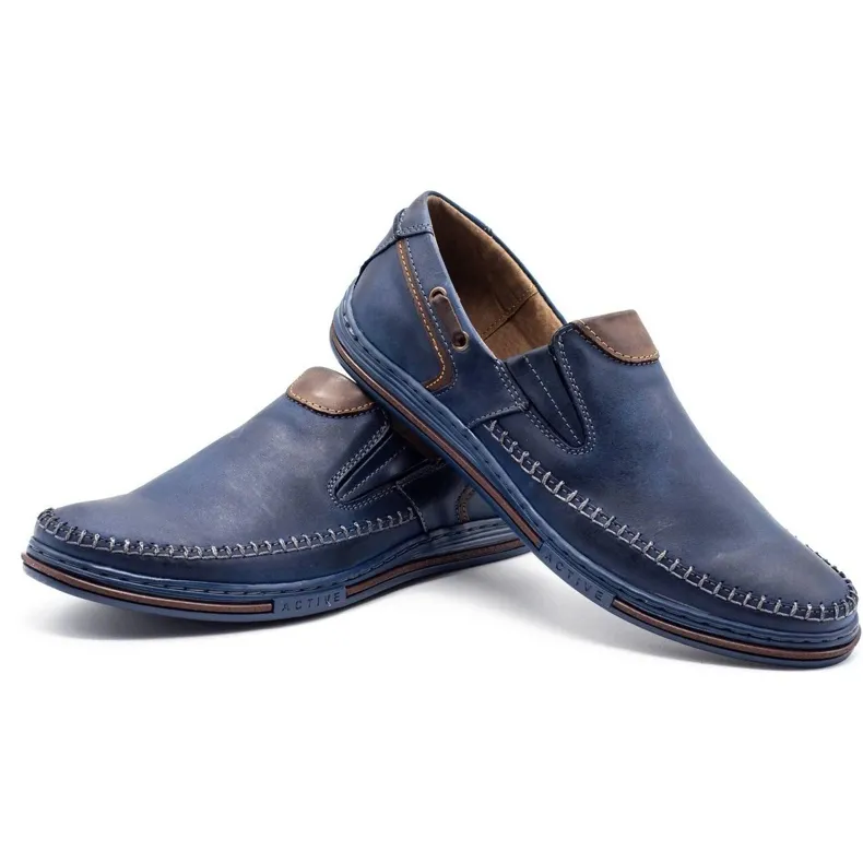 Polbut Herenschoenen loafers 09 marineblauw