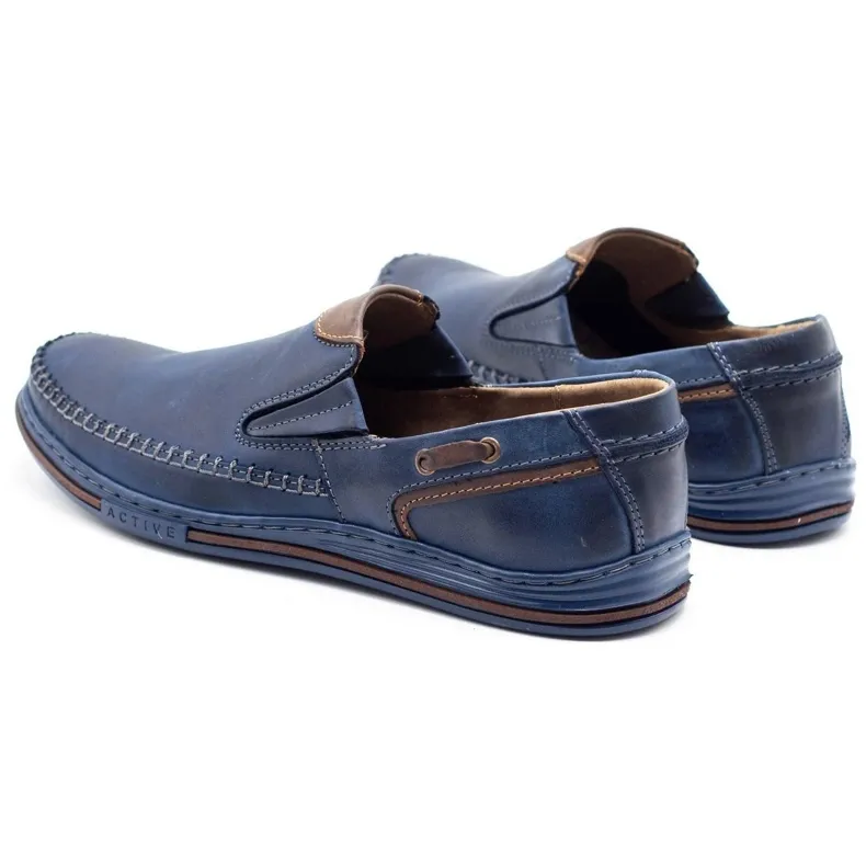 Polbut Herenschoenen loafers 09 marineblauw