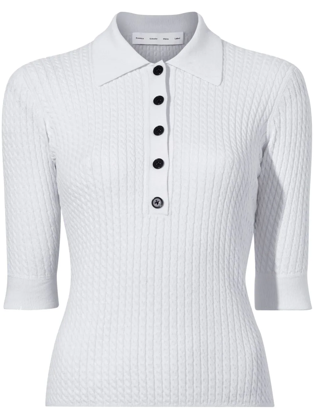 Proenza Schouler White Label Sera gebreid poloshirt Wit