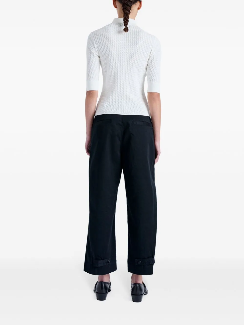 Proenza Schouler White Label Sera gebreid poloshirt Wit