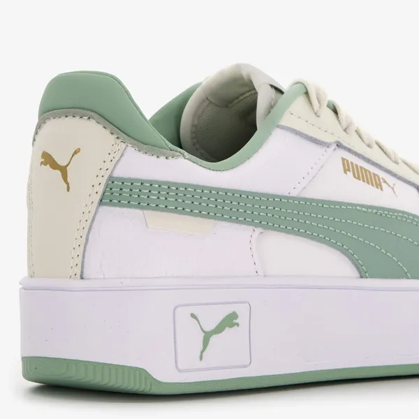 Puma Carina Street kinder sneakers wit/groen