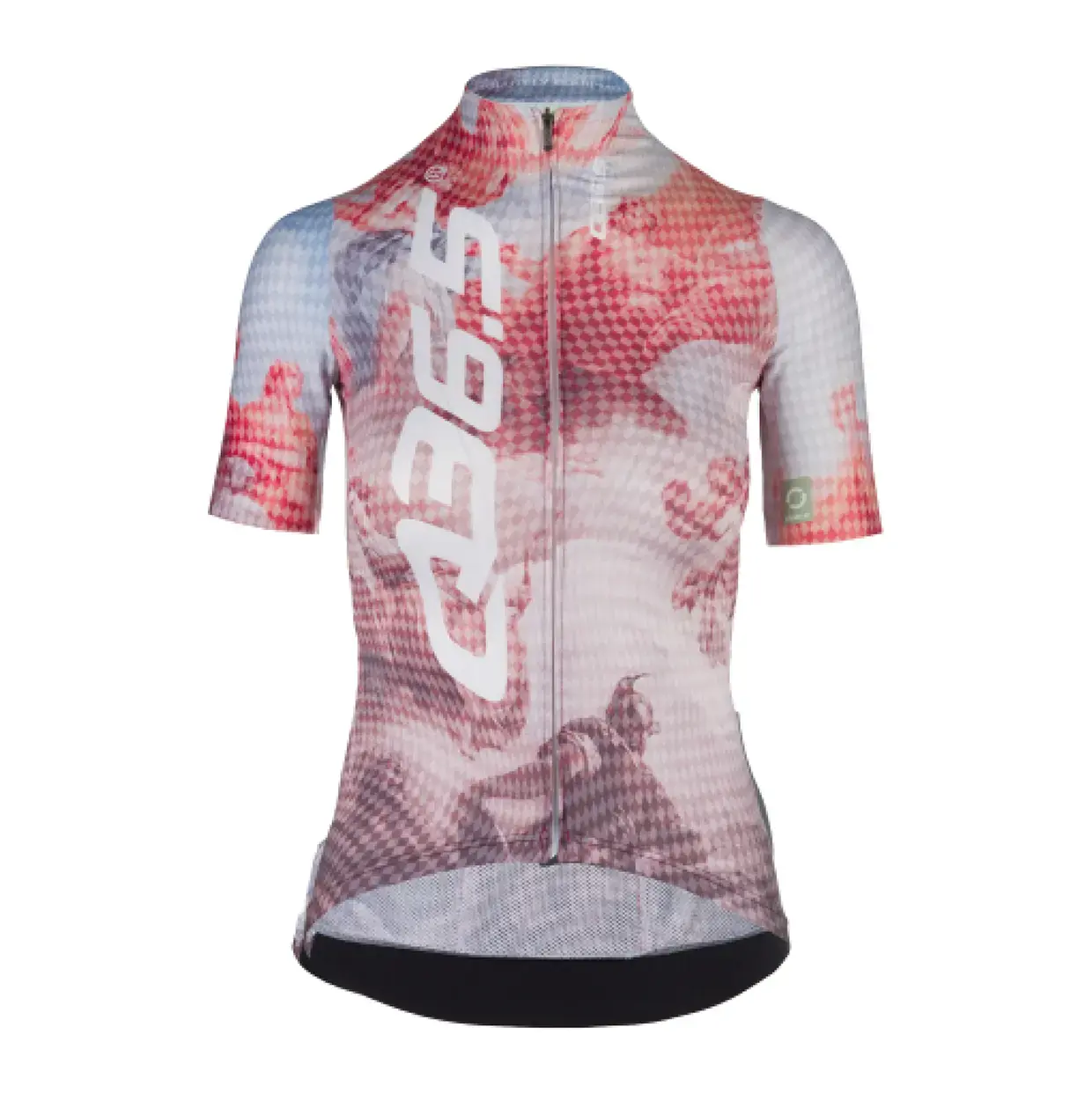 Q36.5 G1 Fresco Fietsshirt Korte Mouwen Blauw/Rood Dames