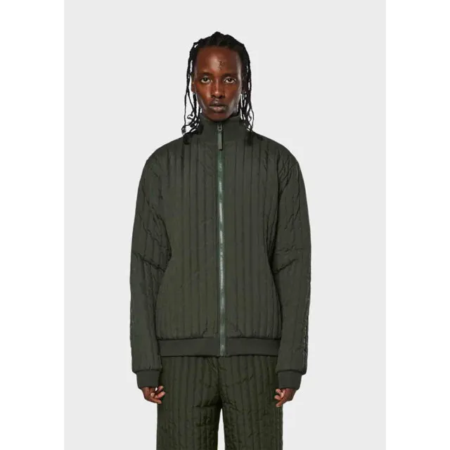 Rains 18300 liner high neck jacket green