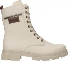 Rieker Veterboots beige Synthetisch 172208