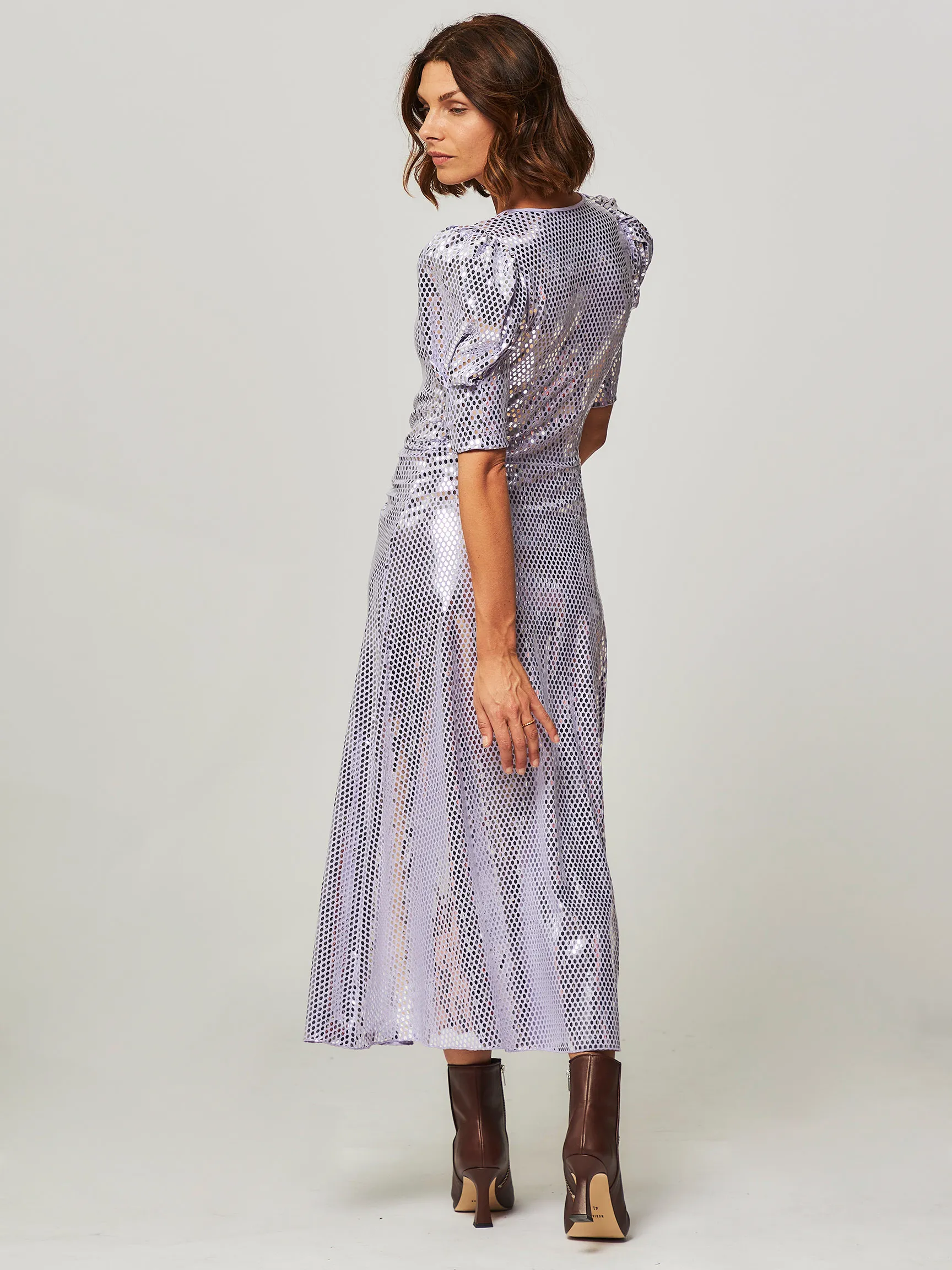 Rotate Birger Christensen Sierina, woven dress with sequins