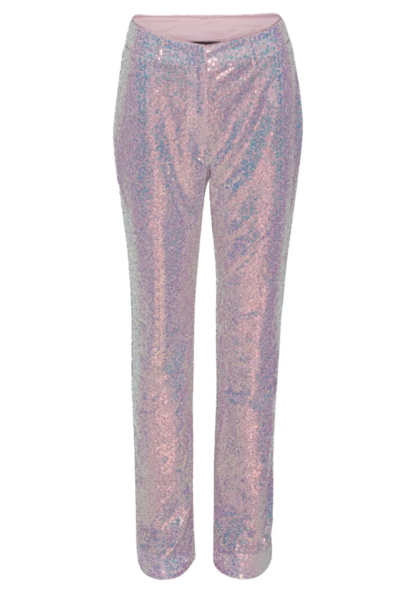 Rotate Sequin straight pants