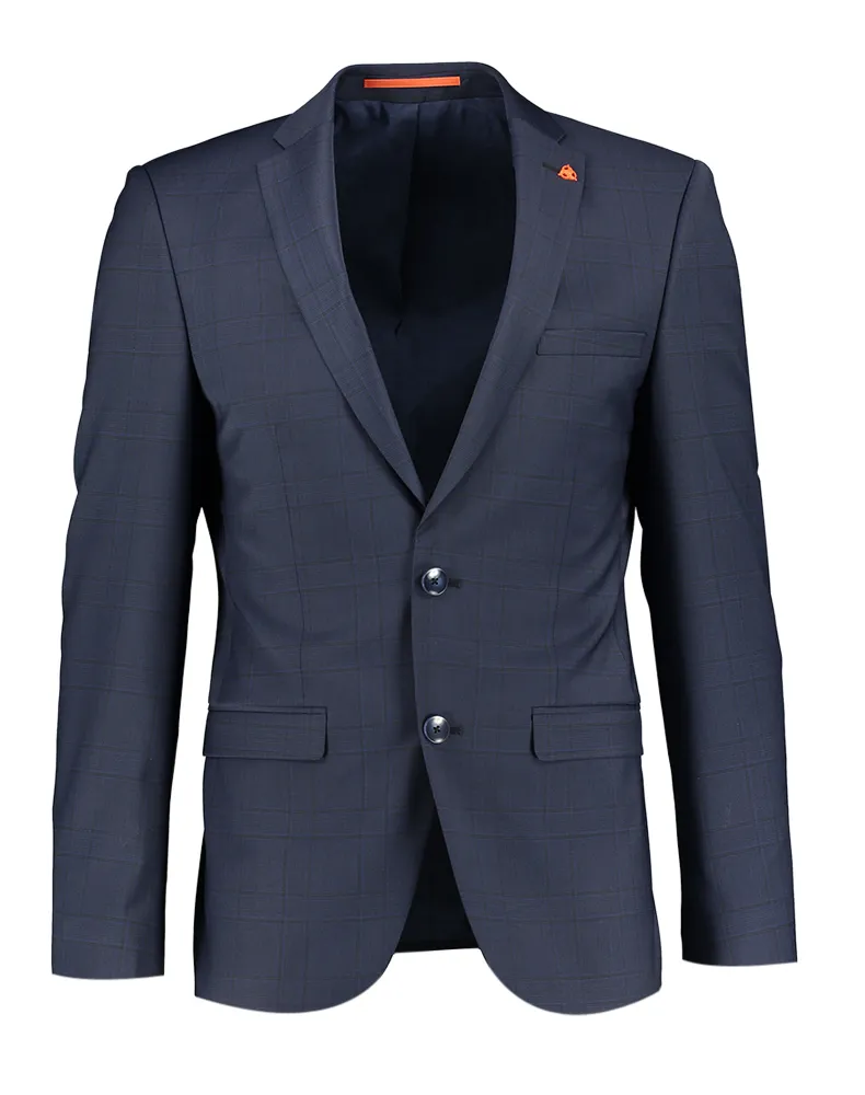 ROY ROBSON BLAUWE BLAZER MET STREEPJESMOTIEF   ZOMER '24