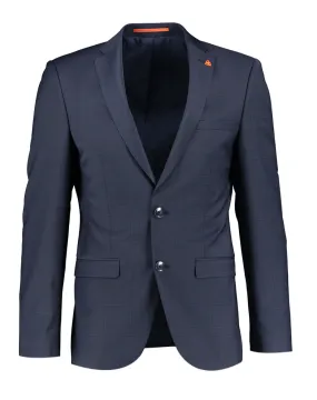 Roy robson Blauwe blazer met streepjesmotief  - Zomer '24