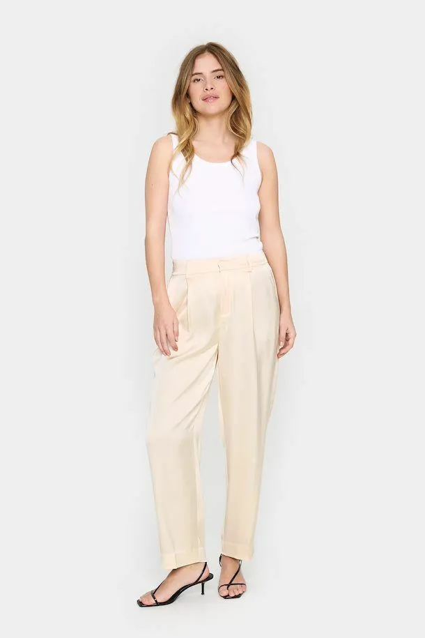 Saint Tropez Erri Pants Pearled Ivory