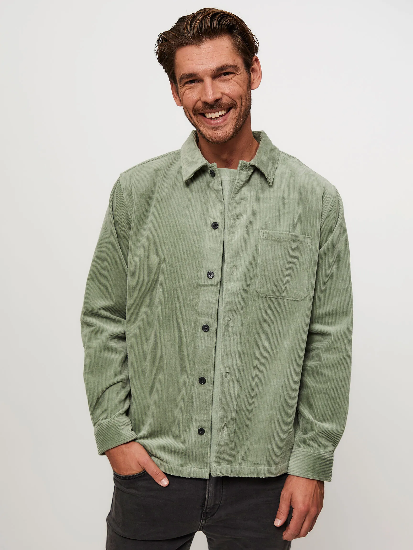 Samsoe Samsoe Men Damon, organic cotton ribcord overshirt