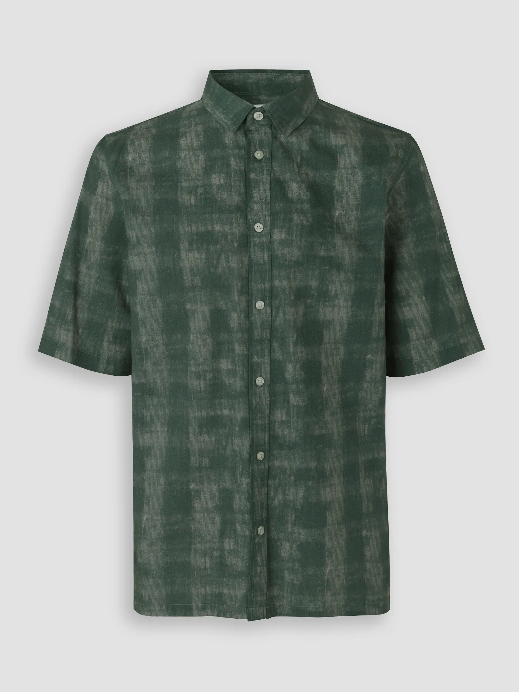 Samsoe Samsoe Men Taro, cotton mix shirt with print