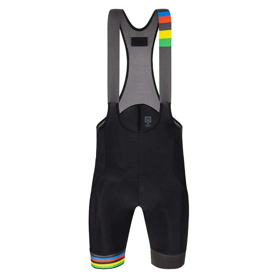 Santini Rainbow Stripes UCI Official Fietsbroek Kort Zwart Heren