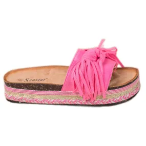Seastar Pantoffels Met Franjes paars