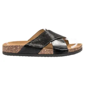 SHELOVET Klassieke zwarte pantoffels