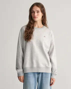 Shield sweatshirt met ronde hals