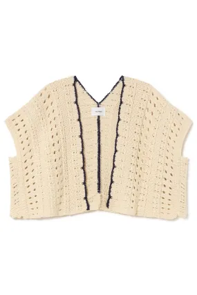 Sita Murt/ crochet cardigan off white
