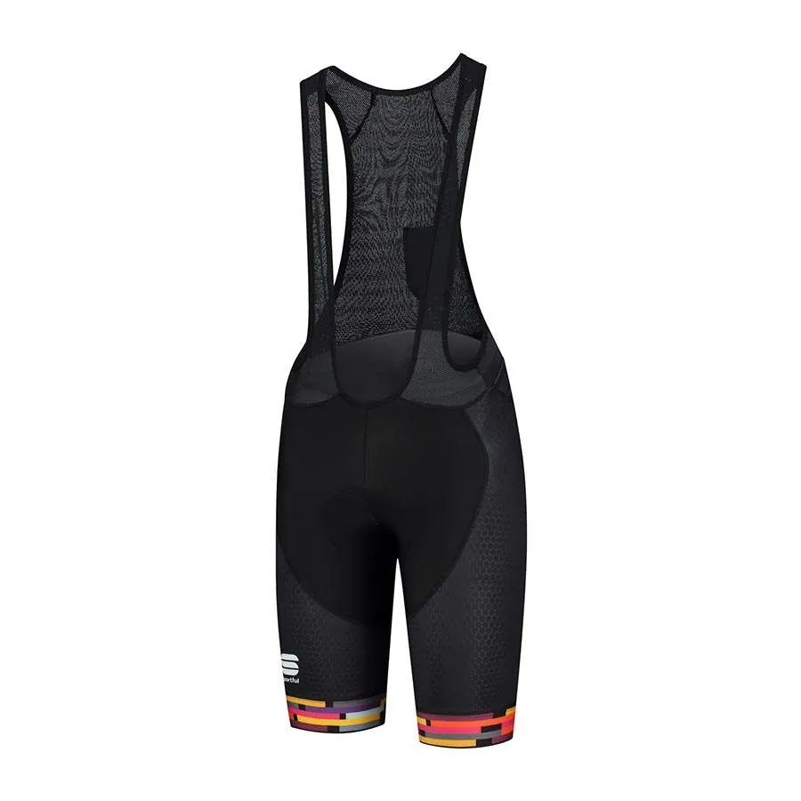 Sportful Classic BodyFit PRO Fietsbroek Kort Met Bretels Zwart/Oranje Heren