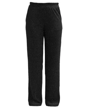 STRAIGHT LUREX PANTS ZWART