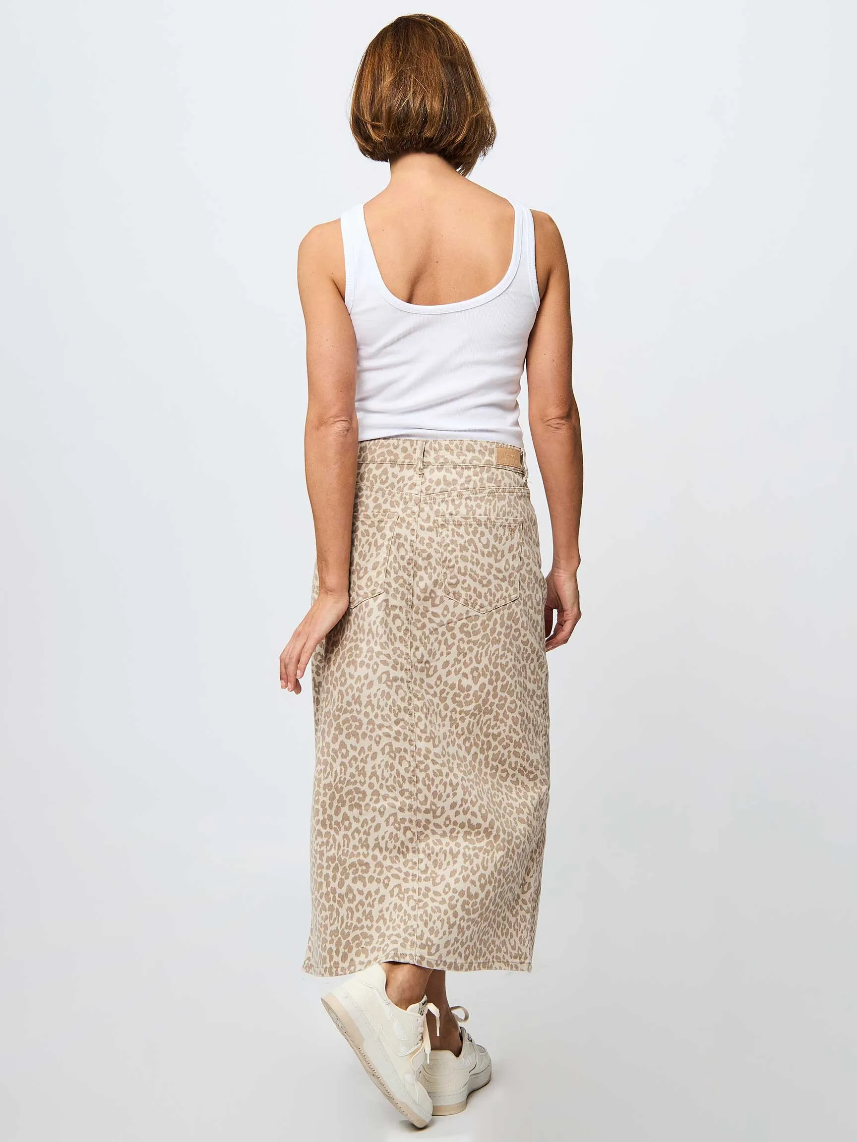 Studio Anneloes Annebella, denim leopard skirt