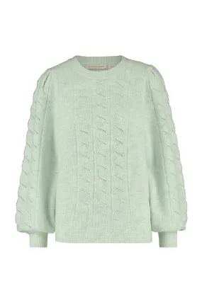 Studio Anneloes06068 Anika Ajour Pullover - Dusty Mint