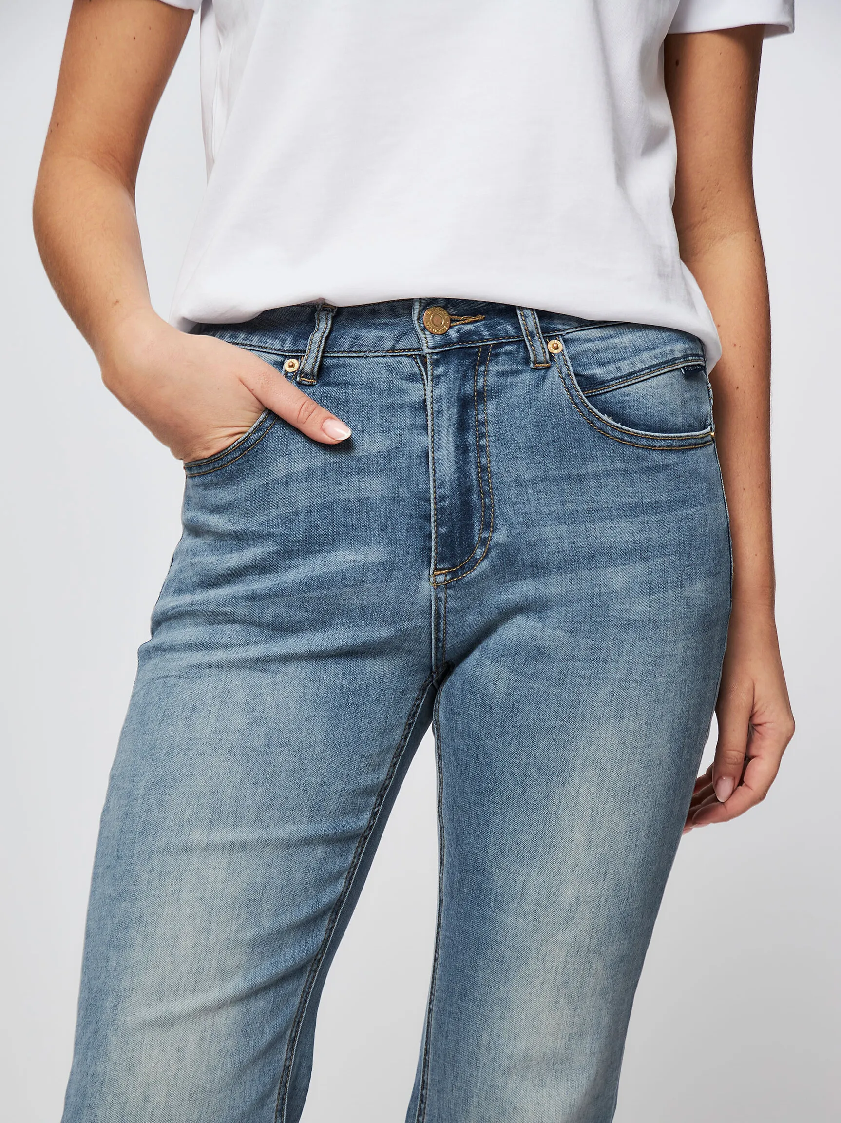 Summum High waist cropped bootcut jeans