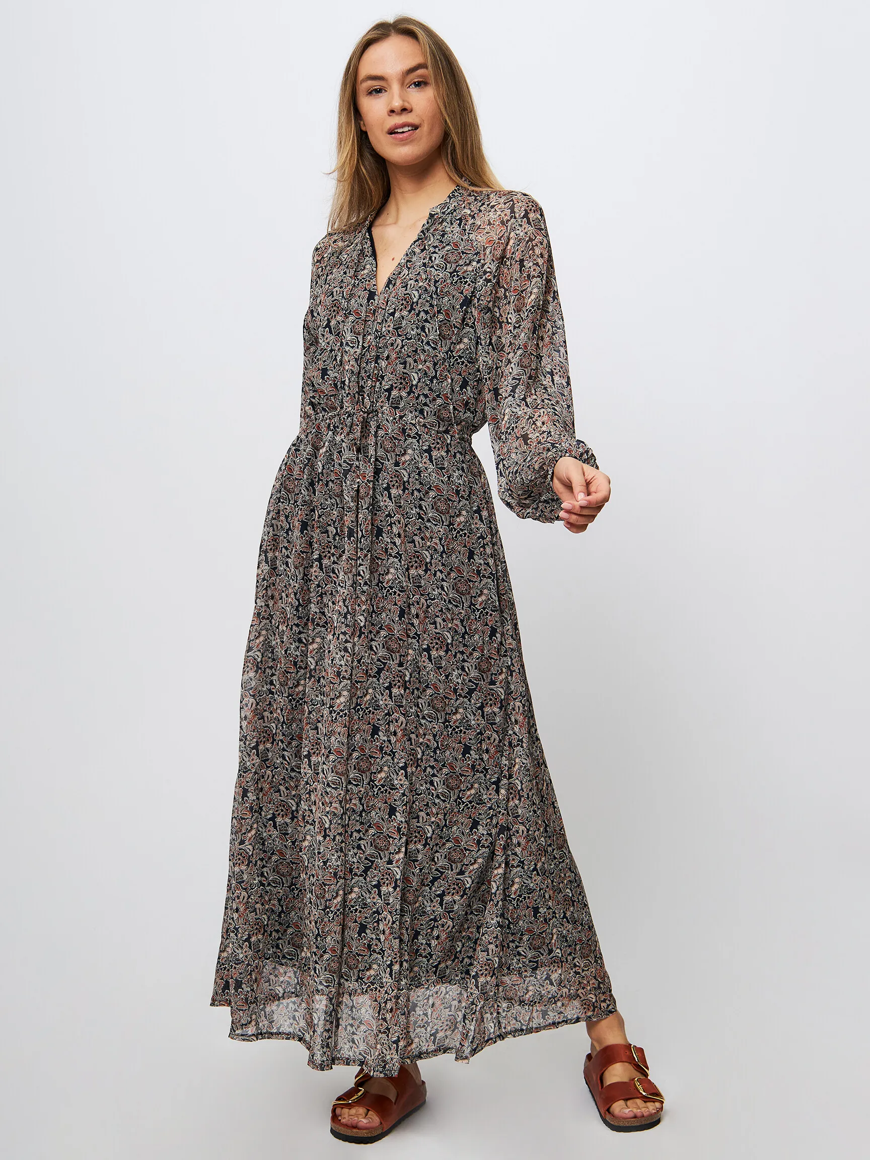 Summum Viscose maxi dress with print