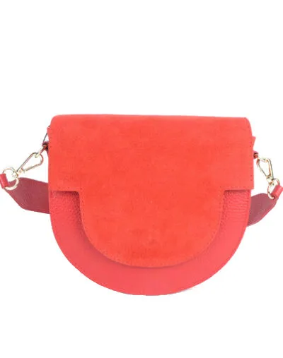 Suède Tas Half a Round | Beige & Camel