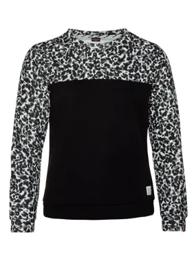 Sweatshirt "Friend" zwart/grijs/wit