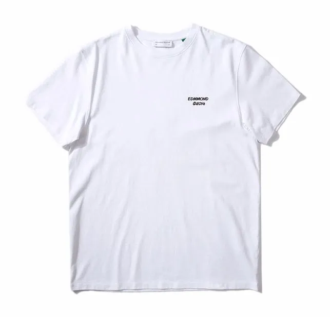 TSHIRT EDMMOND STUDIOS MEN GLOBAL ENTERTAINMENT PLAIN WHITE