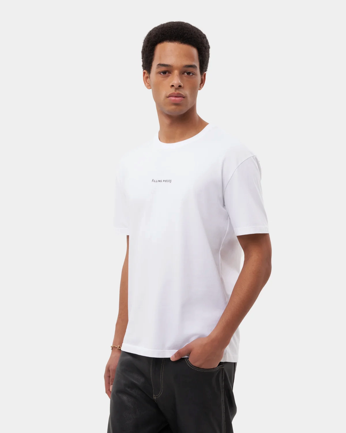 TSHIRT FILLING PIECES MEN SLIM WHITE