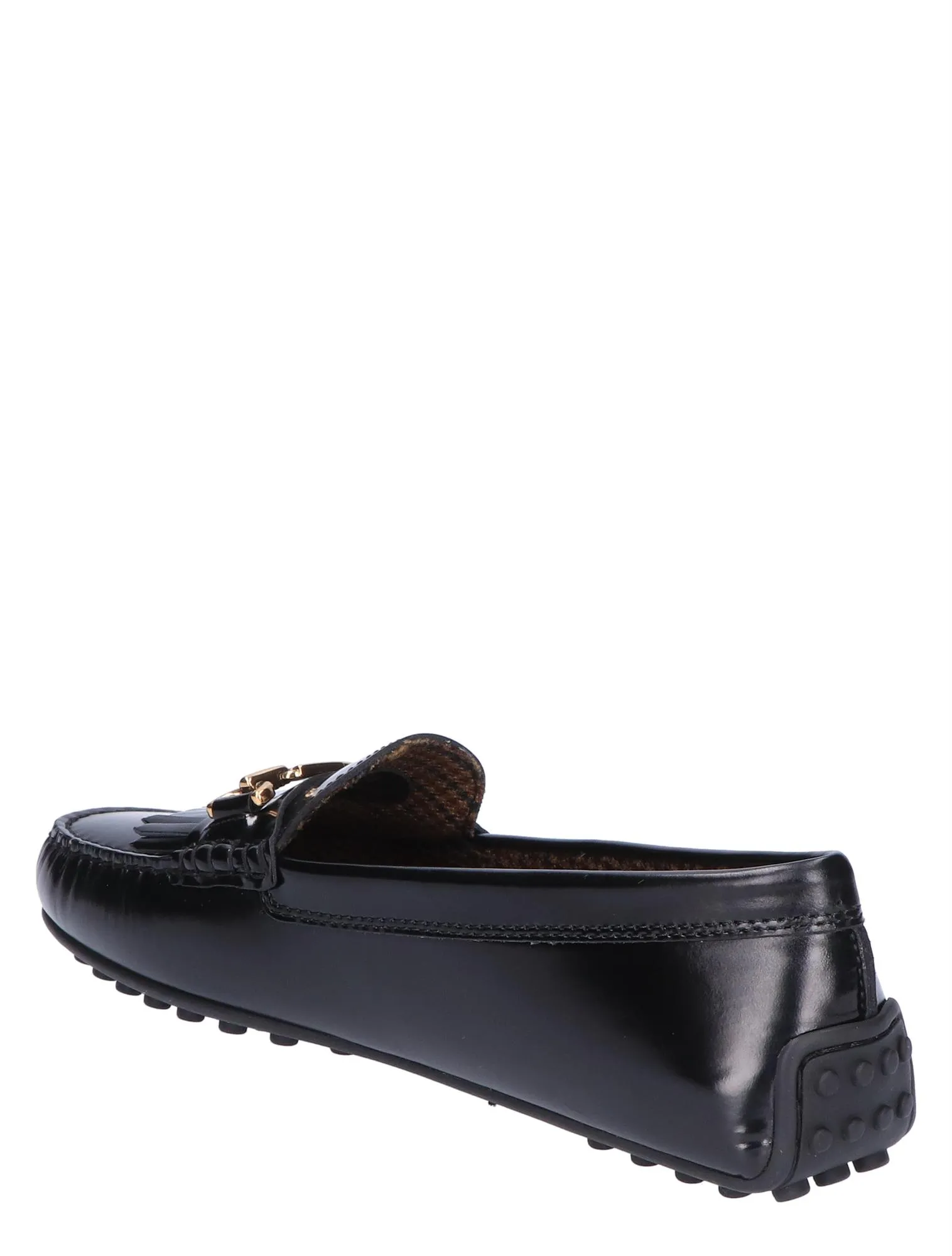 Tods  City Gommino Driving Shoe in Leather Black