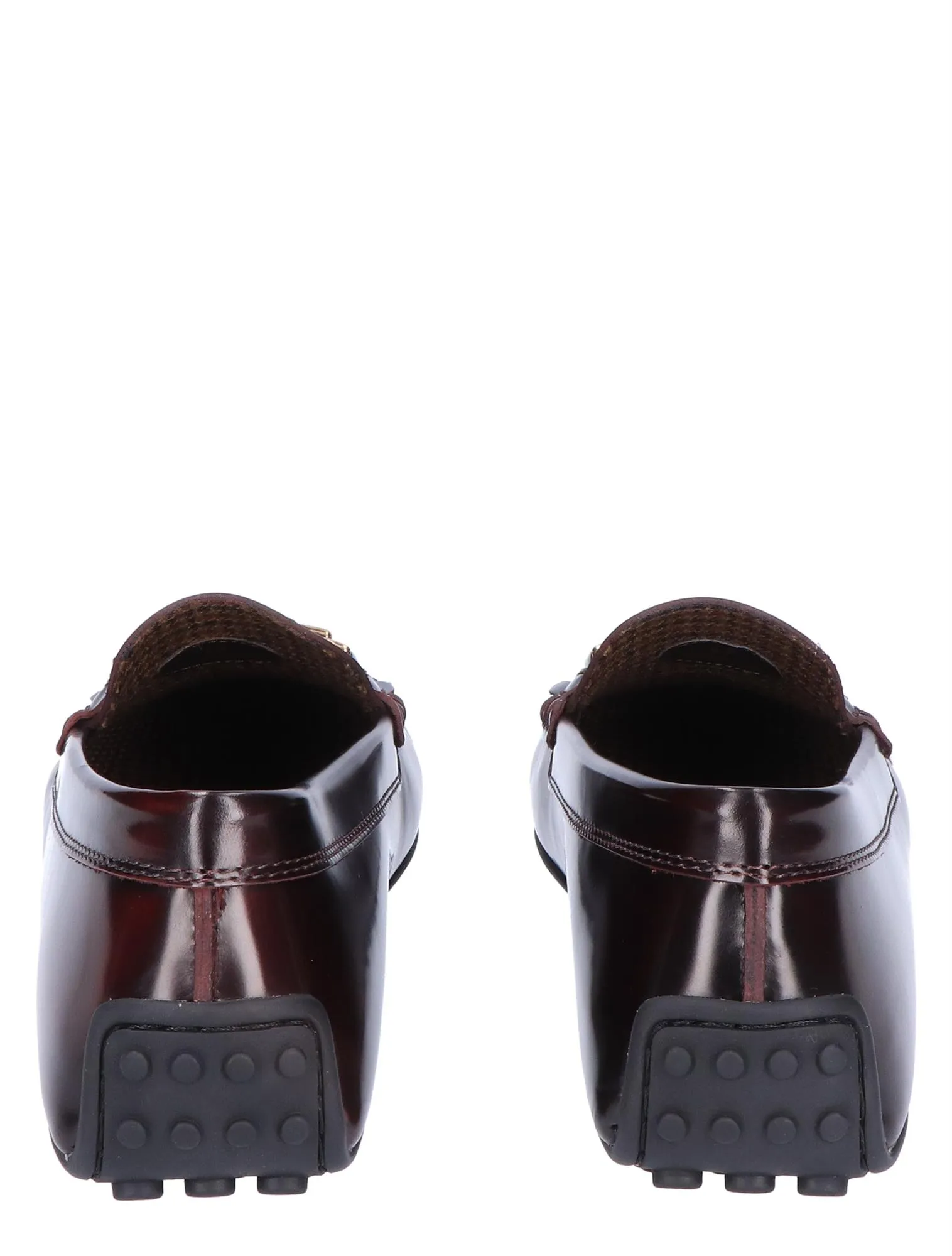 Tods  City Gommino Driving Shoe in Leather Bordeaux