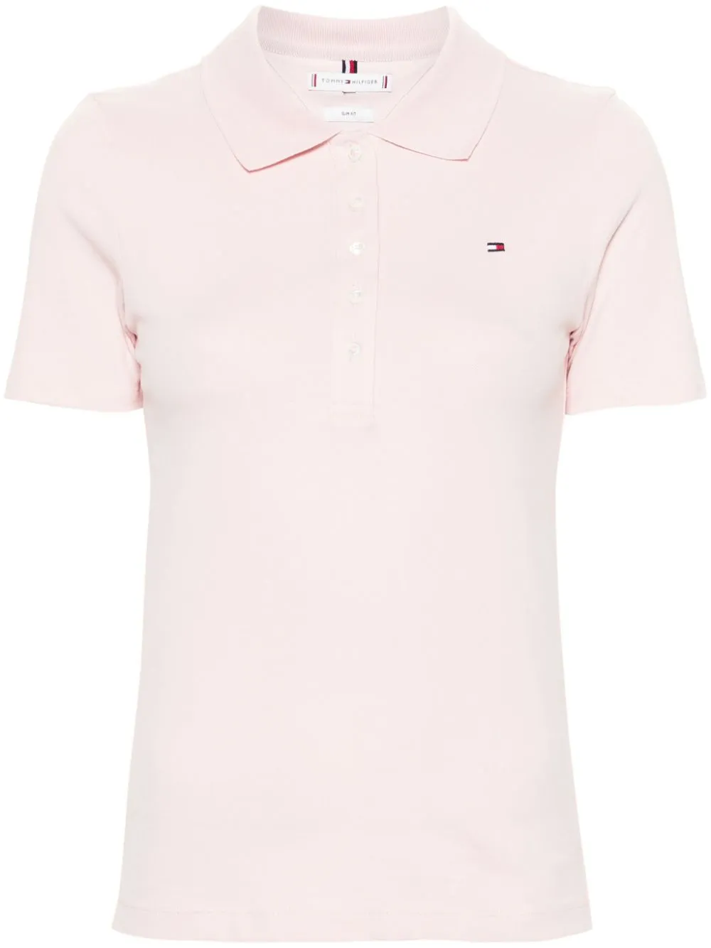 Tommy Hilfiger Poloshirt met geborduurde vlag Roze