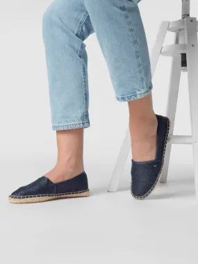 Tommy Jeans Espadrilles met logodetails in donkerblauw