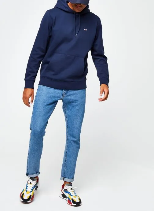      TOMMY JEANS TJM REGULAR FLEECE HOODIE  BLAUW   