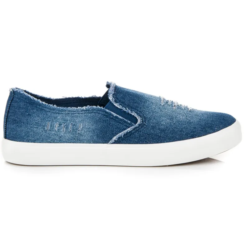 Torna Denim slipons blauw