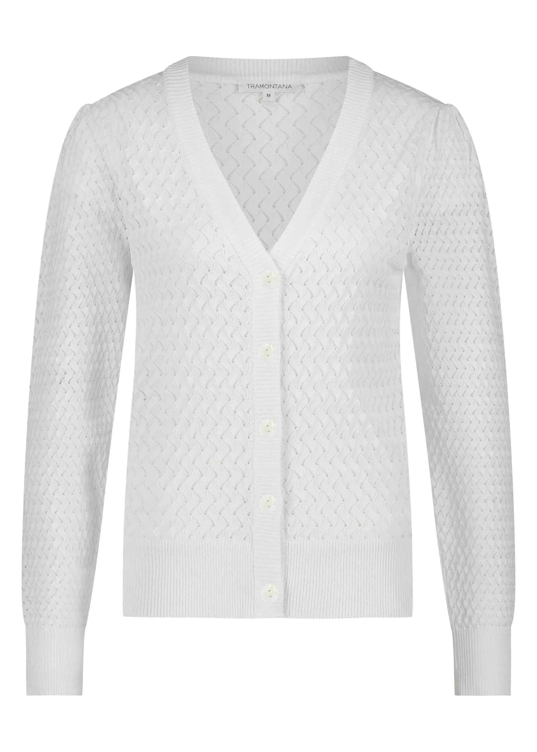 Tramontana Cardigan Long Sleeve – White