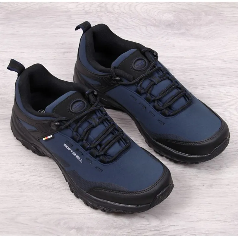 Trekkingschoenen American Club W AM901A marineblauw