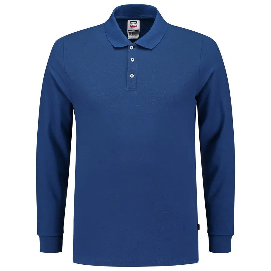 Tricorp 201017 Poloshirt Slim Fit 210 Gram Lange Mouw Royalblue