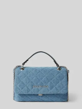 VALENTINO BAGS Crossbodytas met labeldetail, model 'OCARINA' in bleu