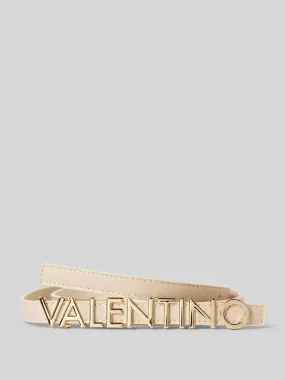 VALENTINO BAGS Riem met labelapplicatie, model 'BELTY LOGO' in beige