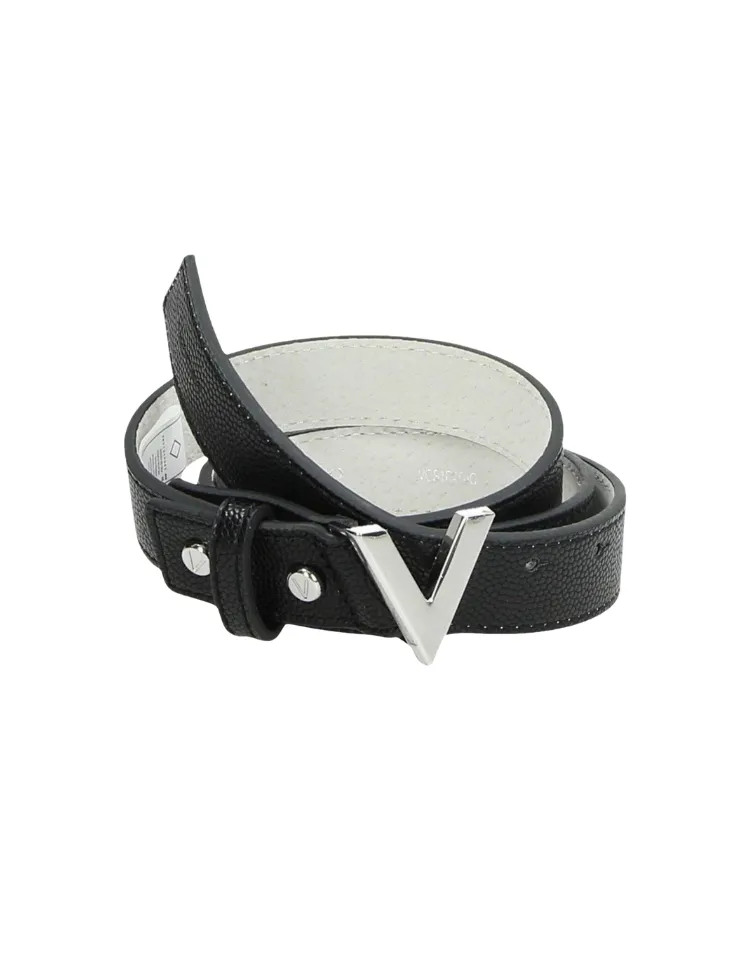 VALENTINO BAGS VALENTINO HANDBAGS DIVINA BELT  NERO/ARGENTO