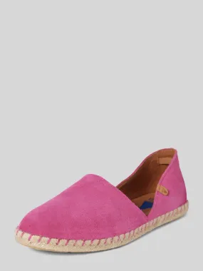 Verbenas Espadrilles in effen design, model 'CARMEN SERRAJE' in felroze