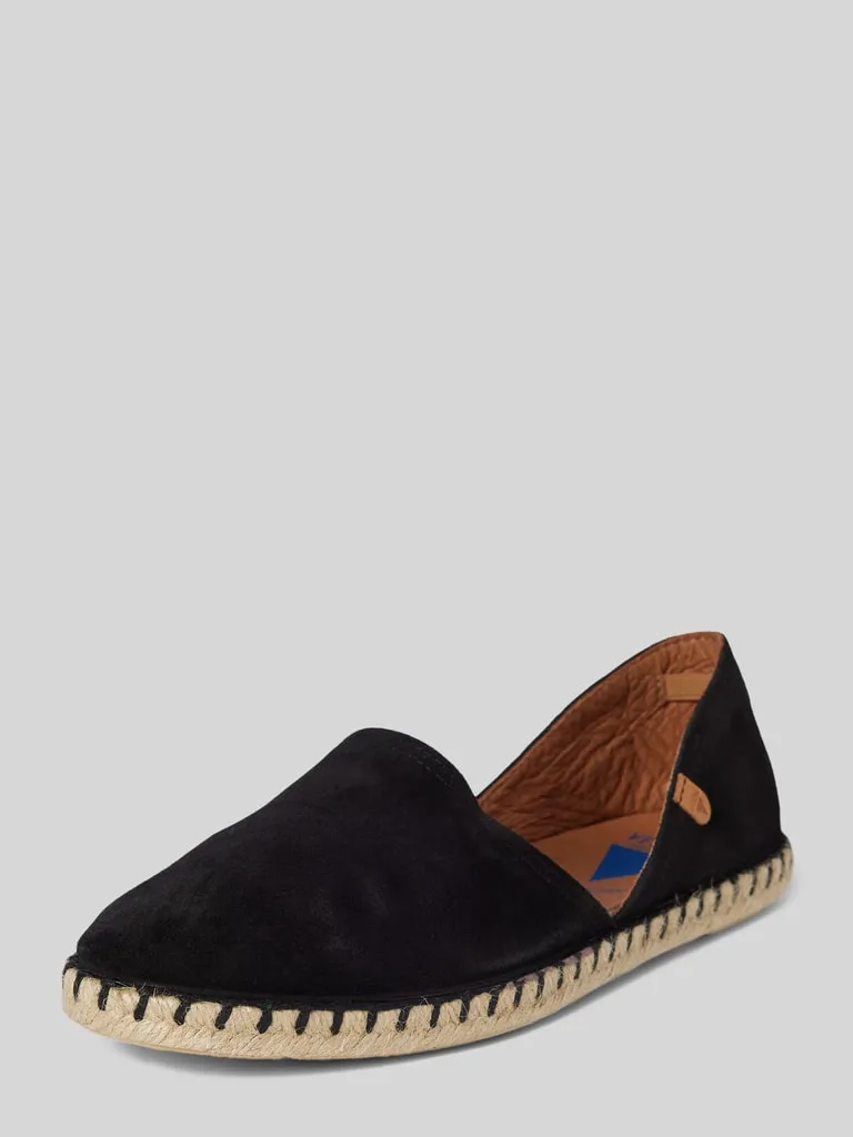 Verbenas Espadrilles in effen design, model 'CARMEN SERRAJE' in zwart