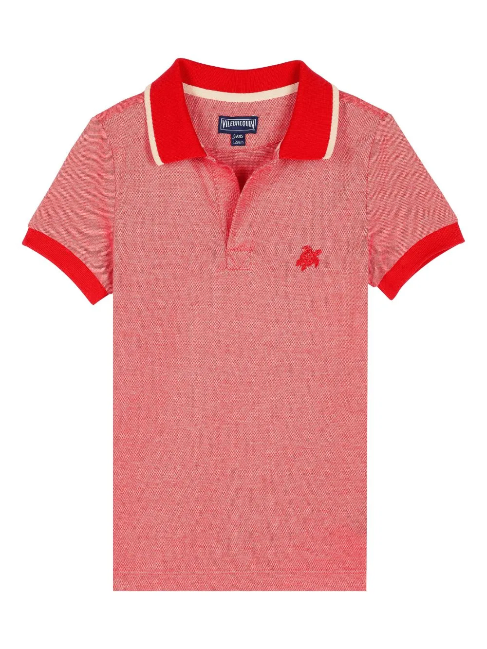 Vilebrequin Kids Pantin poloshirt van biologisch katoen Rood