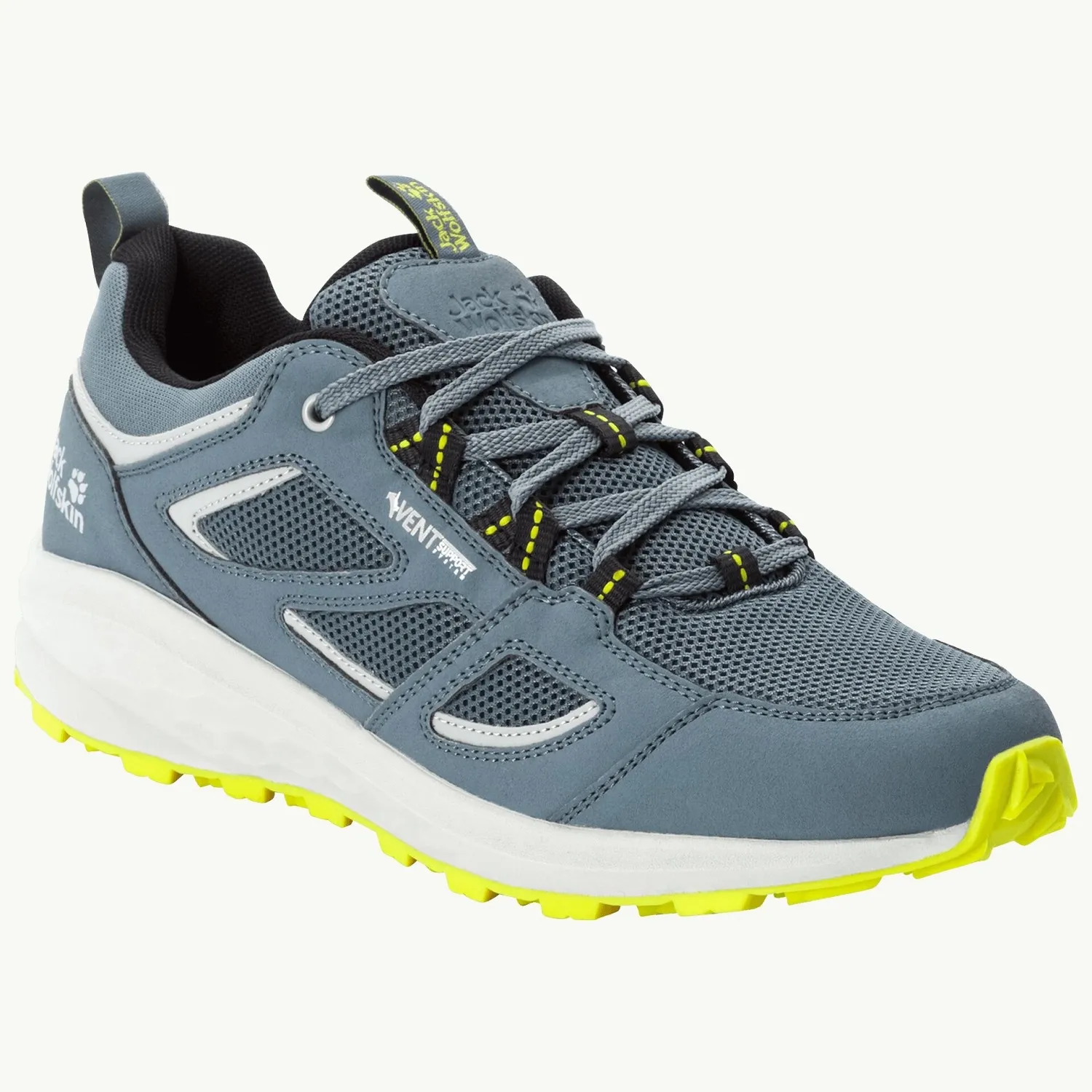 Wandelschoen Jack Wolfskin Men Vojo 3 Vent Low Grey Lime