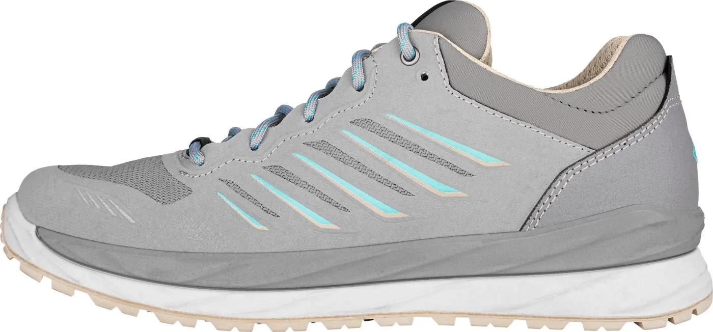 Wandelschoen Lowa Women Axos GTX Low Lightgrey Aquamarine